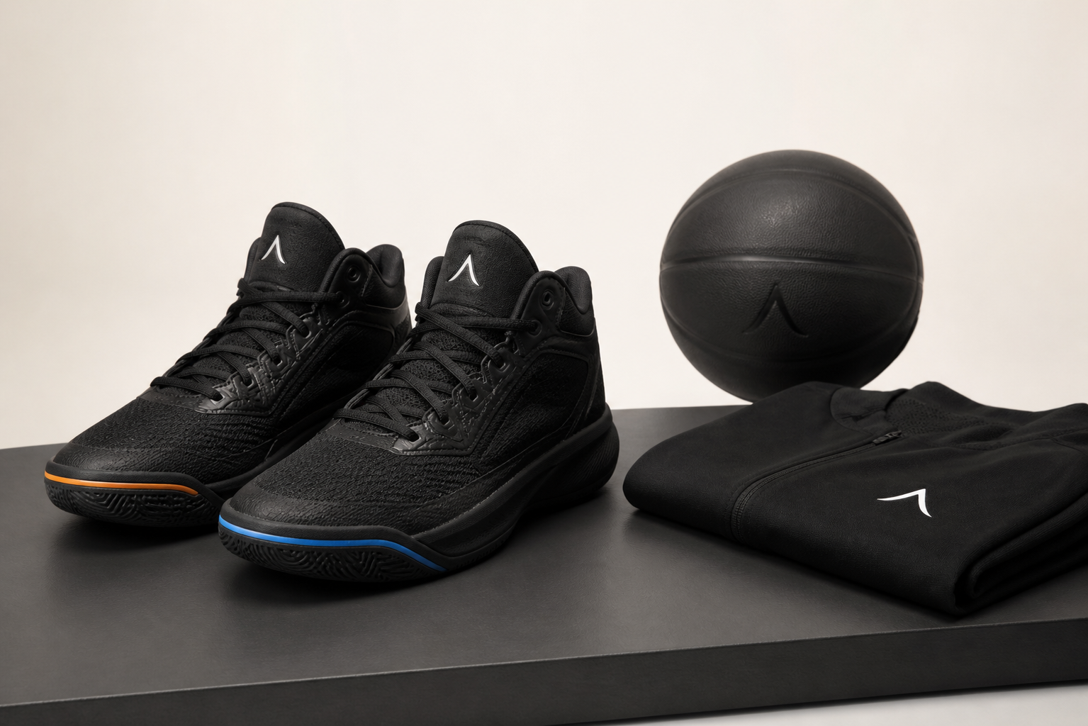 Ambi Elite shoes, apparel, and basketball concept